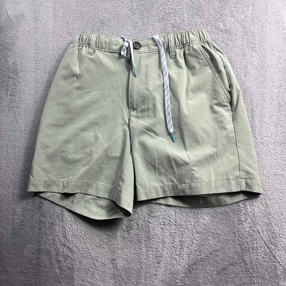 Chubbies Men Small Green Regular Fit 6 Inch Inseam Casual Drawstring Shorts